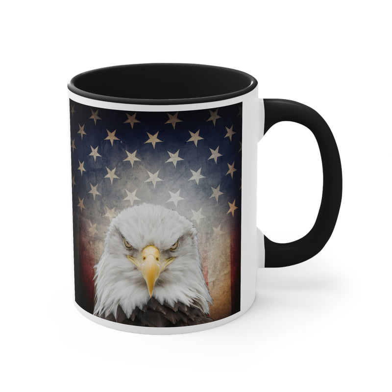 Eagle & American Flag Mug, 11oz - Carbone&