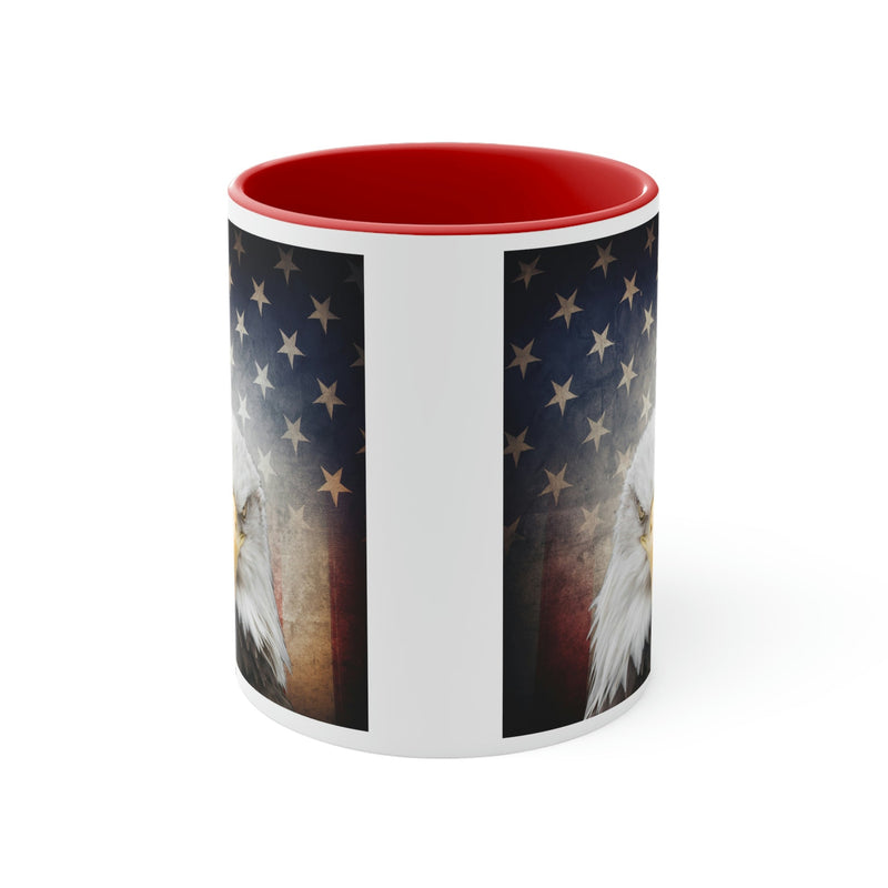 Eagle & American Flag Mug, 11oz - Carbone&