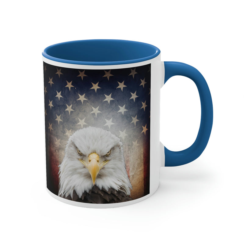 Eagle & American Flag Mug, 11oz - Carbone&