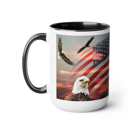 Eagles with Flag, 15oz - Carbone's Marketplace