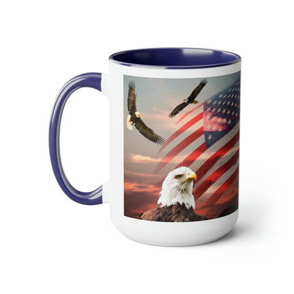 Eagles with Flag, 15oz - Carbone's Marketplace