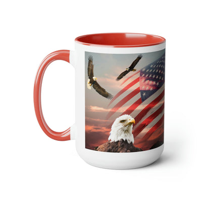 Eagles with Flag, 15oz - Carbone's Marketplace