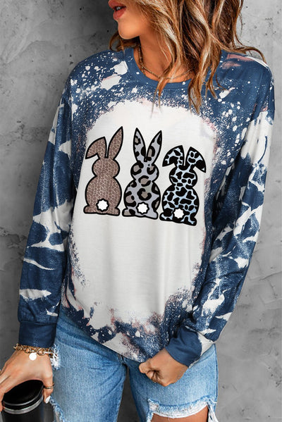Easter Bunny Graphic Long-Sleeve Top - Carbone's Marketplace