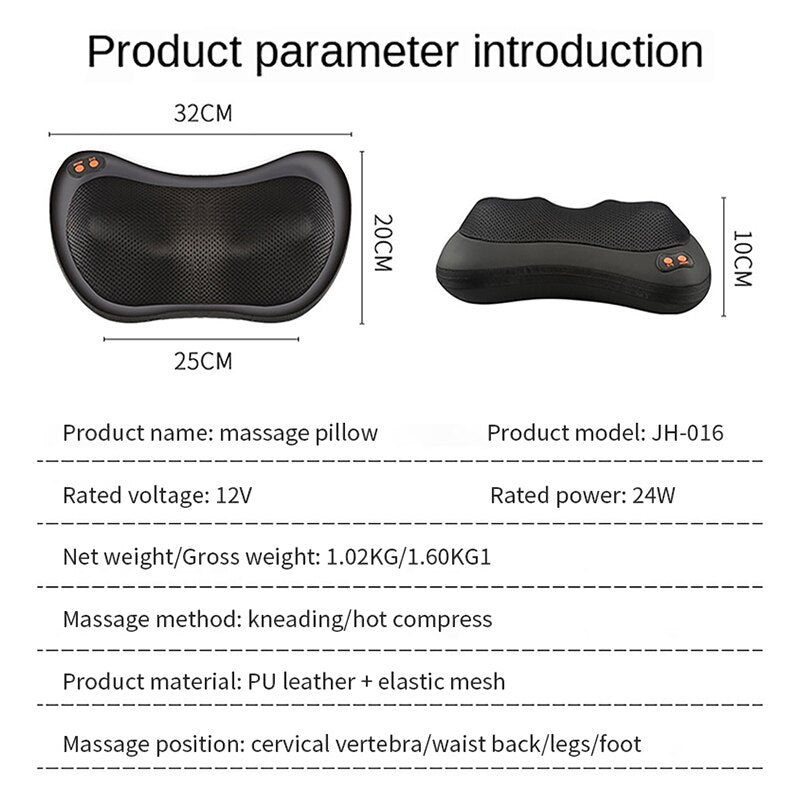 Electric Massage Pillow - Carbone&