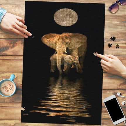 Elephant Moon Jigsaw Puzzle - Carbone's Marketplace