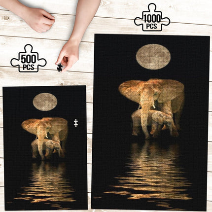 Elephant Moon Jigsaw Puzzle - Carbone's Marketplace