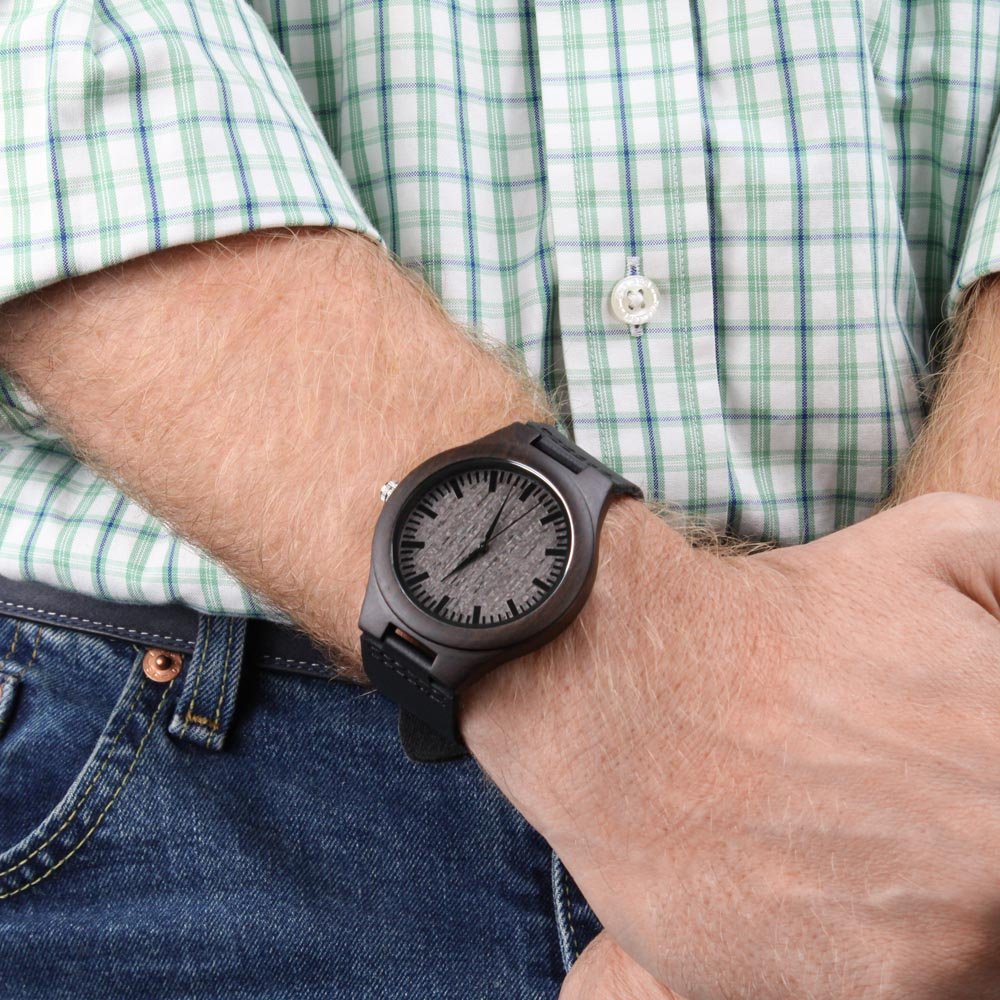 Engraved Wooden Watch - Carbone's Marketplace