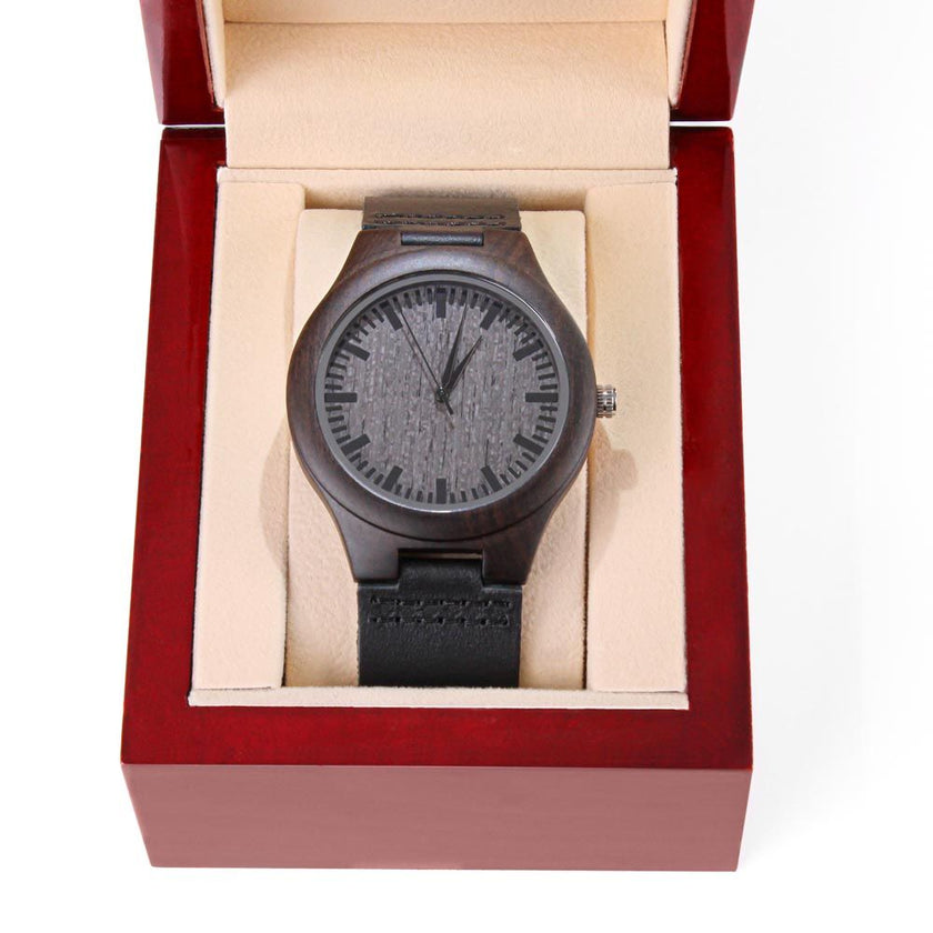 Engraved Wooden Watch - Carbone's Marketplace