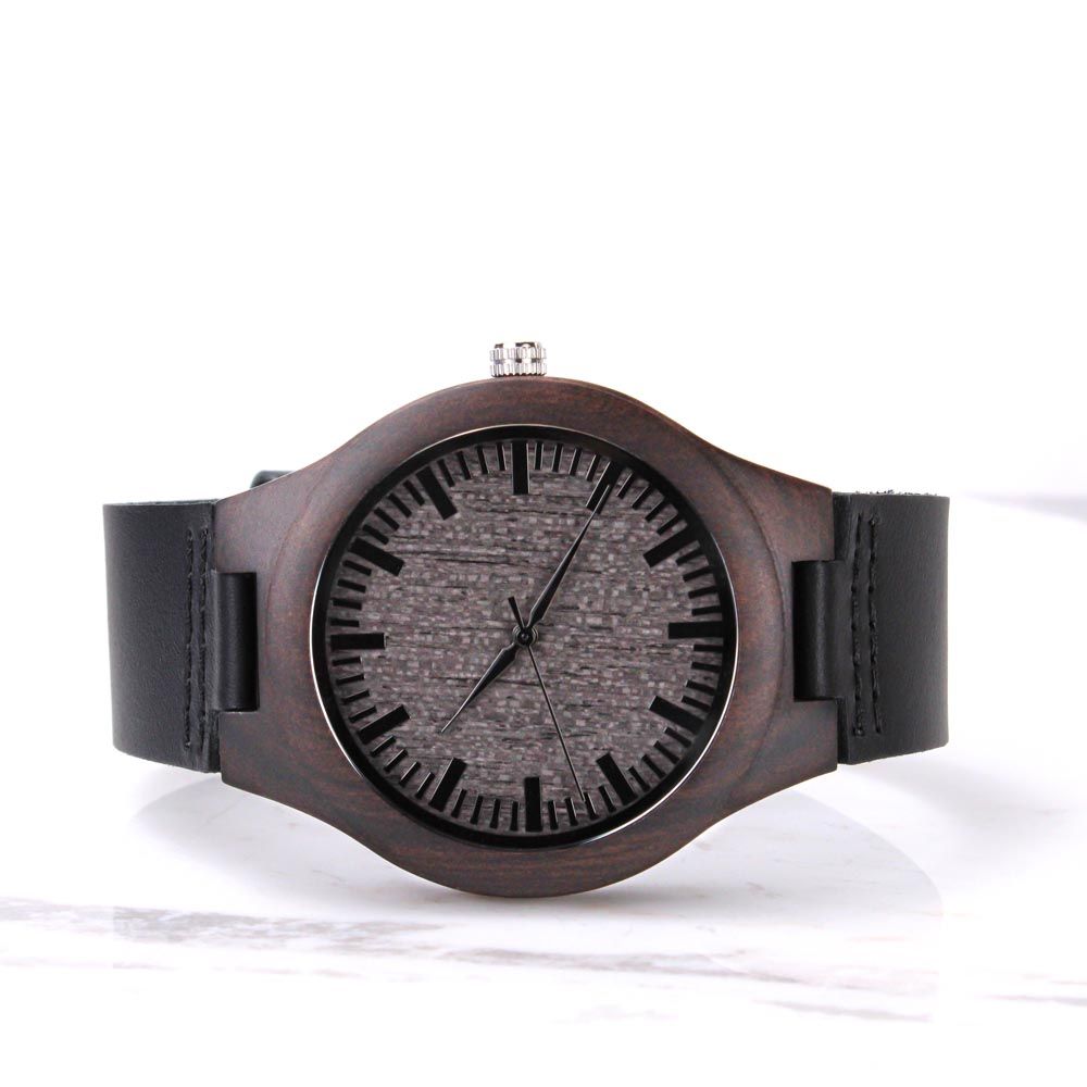 Engraved Wooden Watch - Carbone's Marketplace