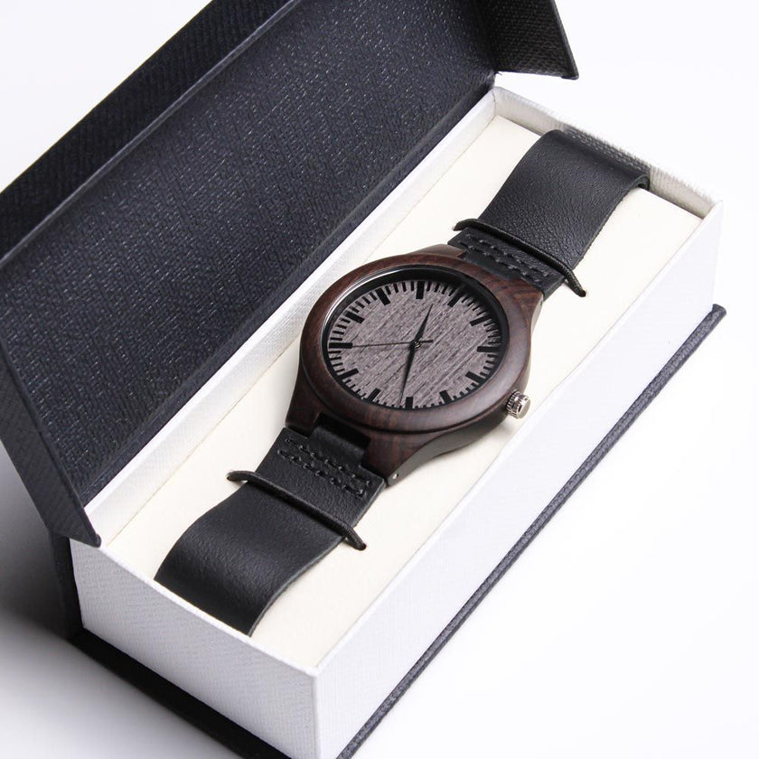 Engraved Wooden Watch - Carbone's Marketplace