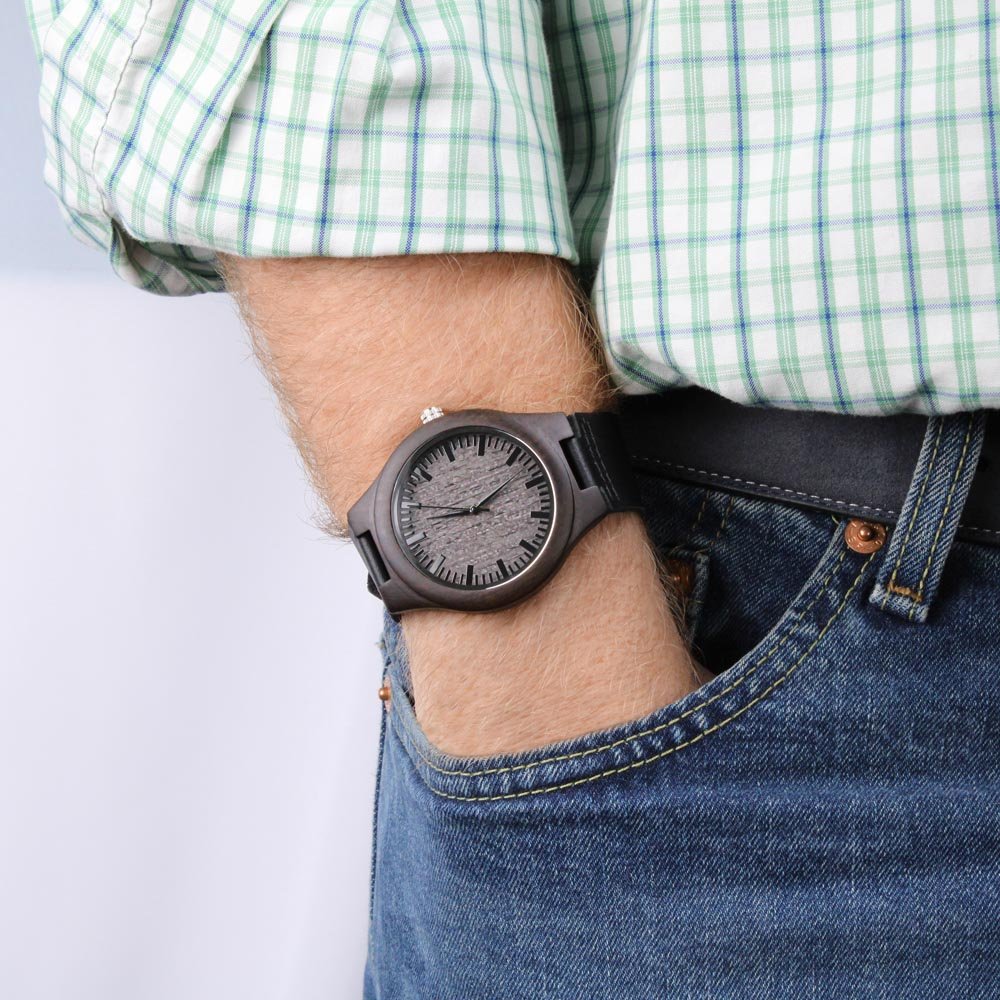 Engraved Wooden Watch - Carbone's Marketplace