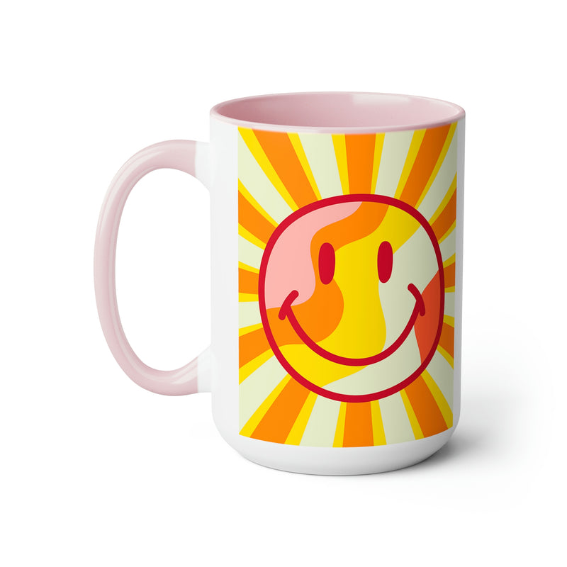 Sunshine Smiley Face Mugs, Sunshine Mug, Smily Face Mug