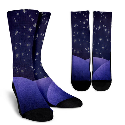 Fantasy Night Sky Crew Socks - Carbone's Marketplace