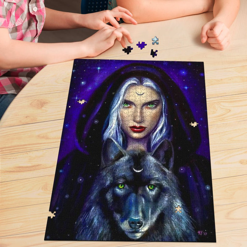 Fantasy Princess & Wolf Jigsaw Puzzle - Carbone&