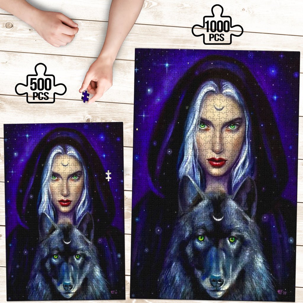 Fantasy Princess & Wolf Jigsaw Puzzle - Carbone's Marketplace