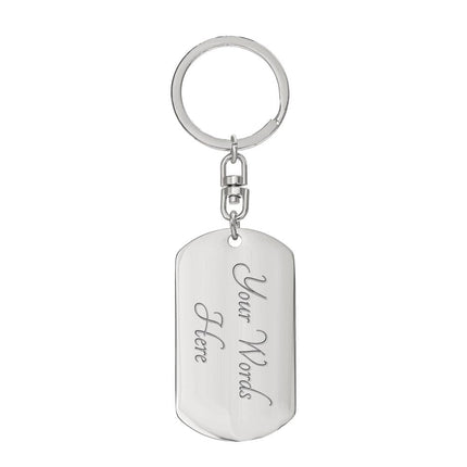 Father and Son Not Always Eye to Eye but Always Heart to Heart -Dog Tag - Carbone's Marketplace