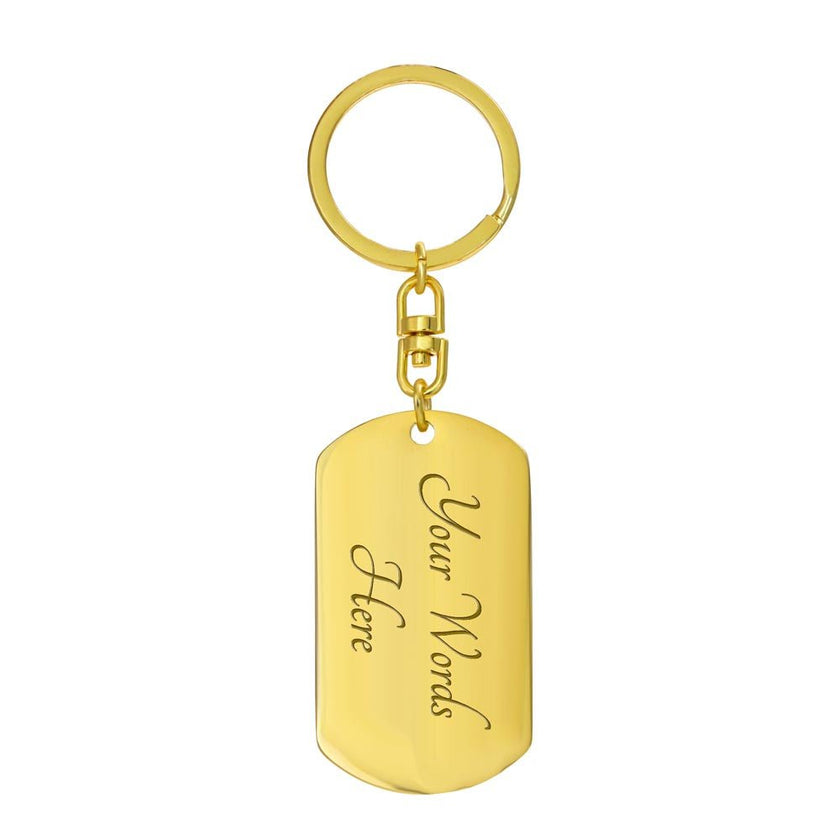 Father and Son Not Always Eye to Eye but Always Heart to Heart -Dog Tag - Carbone's Marketplace