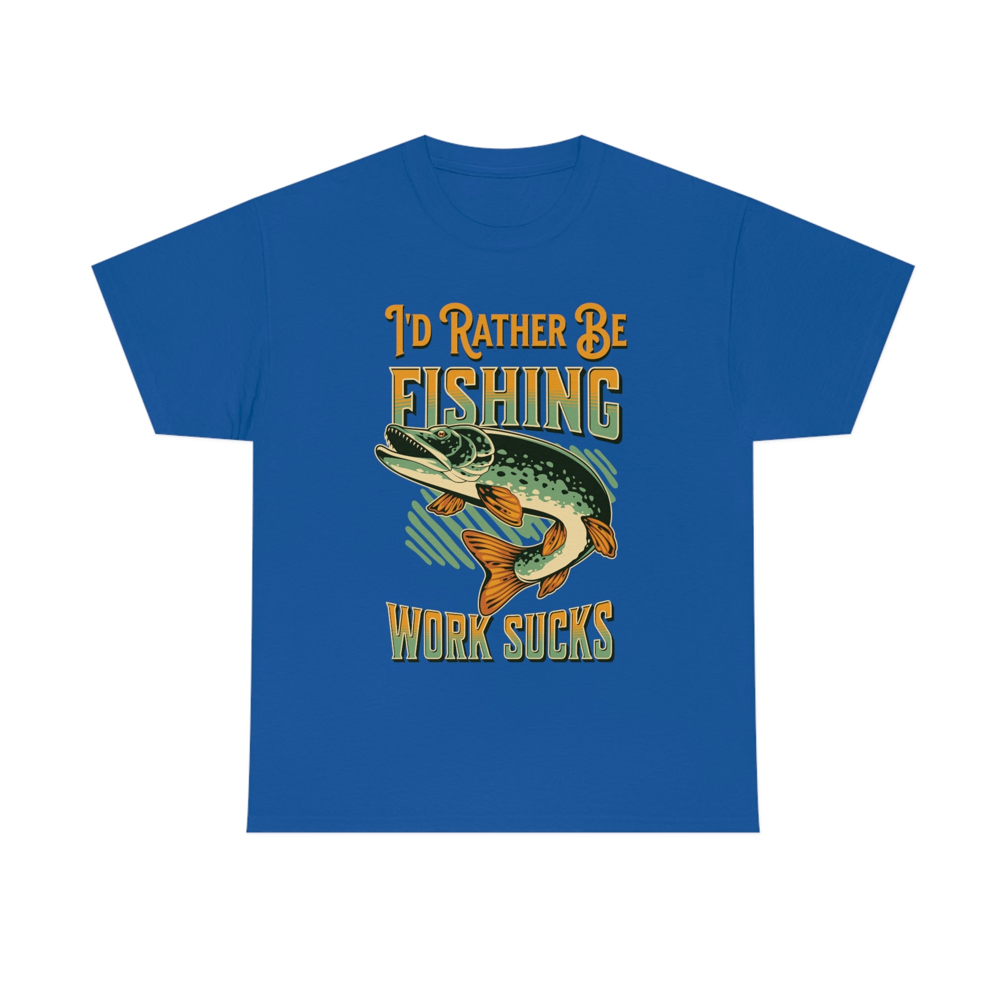 I'd Rather Be Fishing- Fun Shirt, Sport Shirt