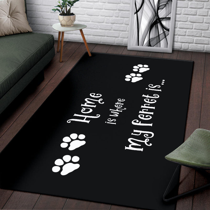 Ferret Home Area Rug - Carbone&