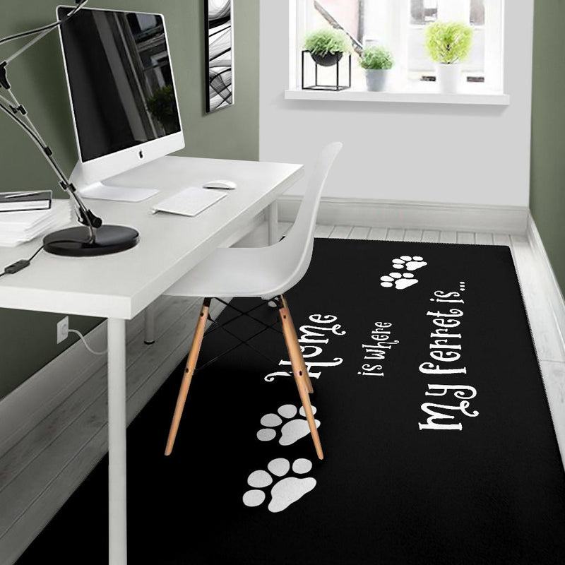 Ferret Home Area Rug - Carbone&