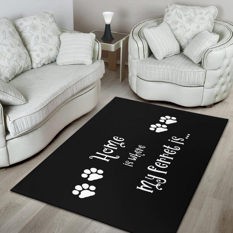 Ferret Home Area Rug - Carbone&