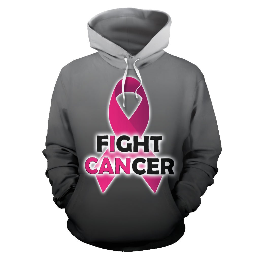 Fight Cancer All Over Hoodie - Carbone's Marketplace
