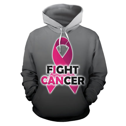Fight Cancer All Over Hoodie - Carbone's Marketplace