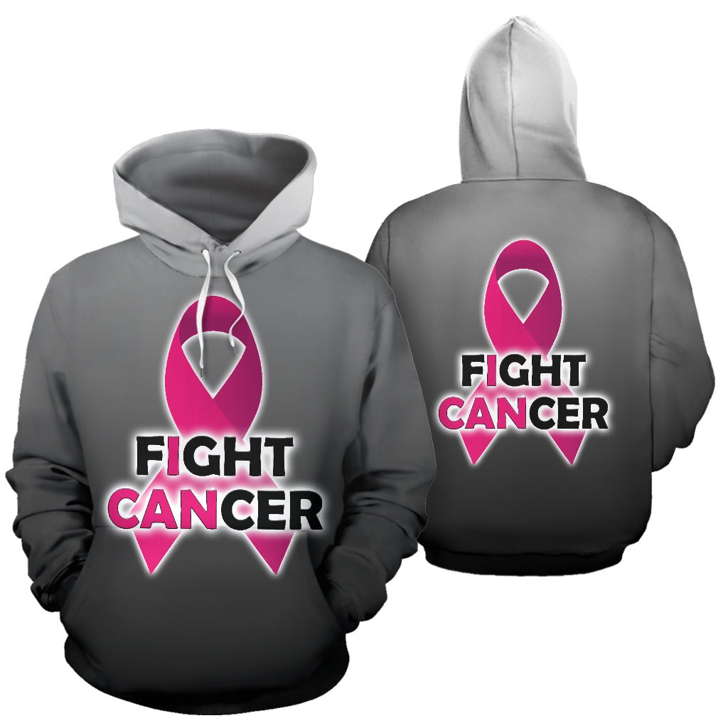 Fight Cancer All Over Hoodie - Carbone's Marketplace
