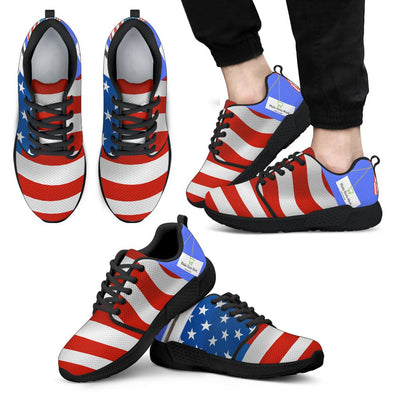 Flag Men's Athletic Sneakers - Carbone's Marketplace