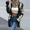 Floral Button Down Longline Cardigan - Carbone's Marketplace