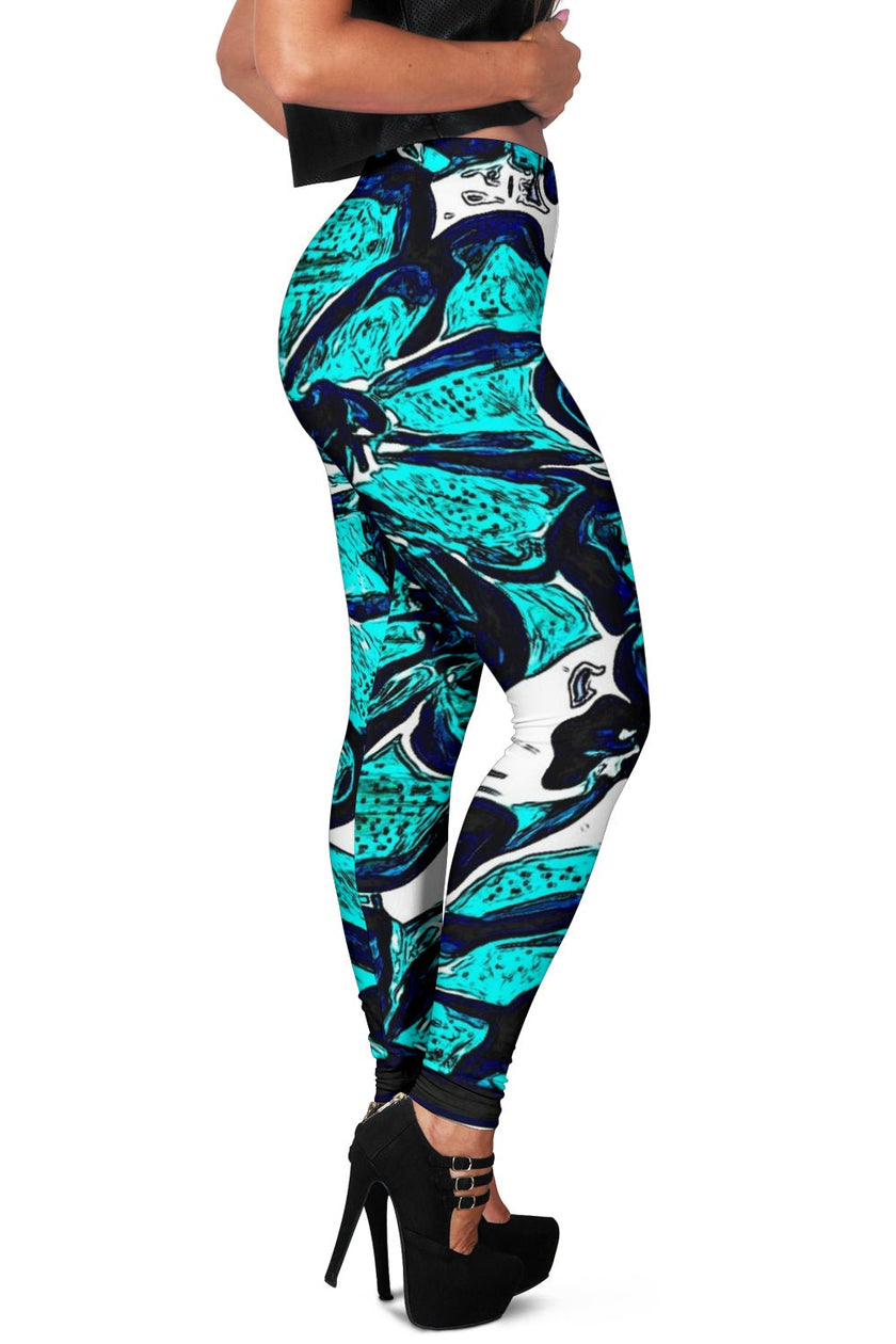 Floral Embosses: Magnolia Daydream 01-01 Leggings - Carbone's Marketplace