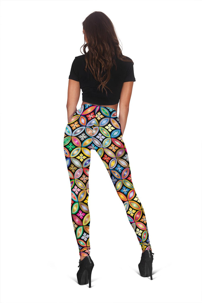 Flower Leggings 1 - Carbone&