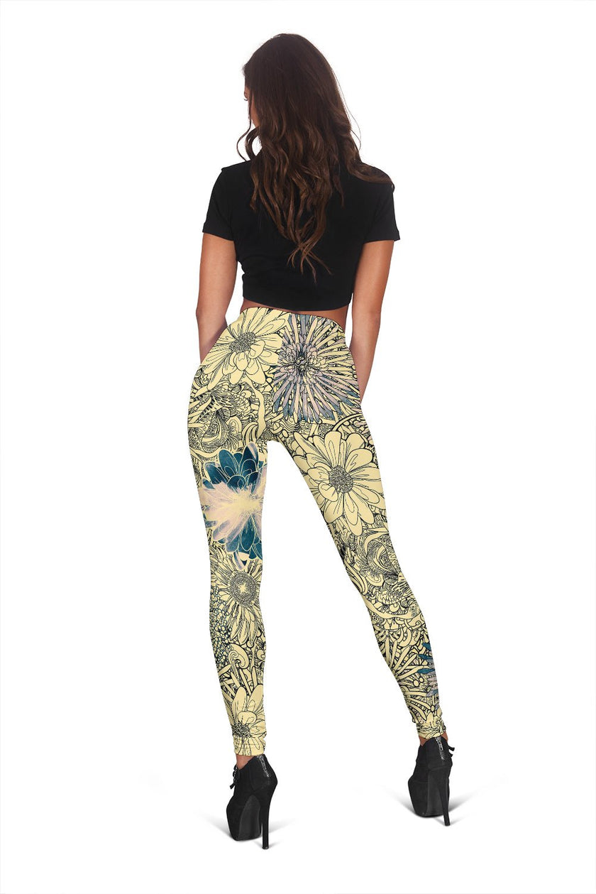 Flower Leggings 2 - Carbone's Marketplace