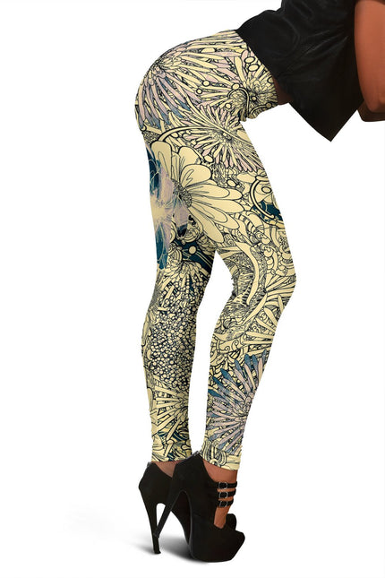 Flower Leggings 2 - Carbone's Marketplace