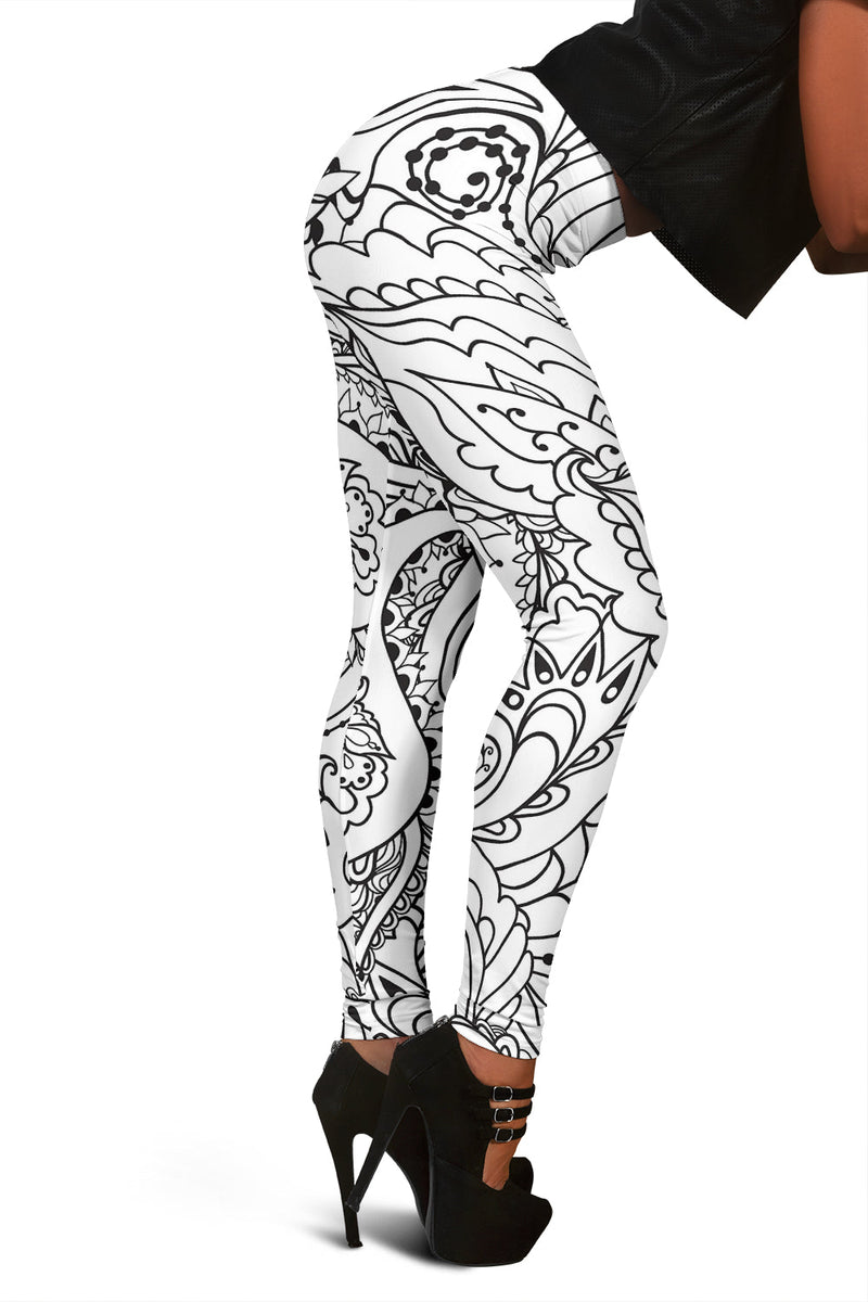 Flower Leggings 4 - Carbone&