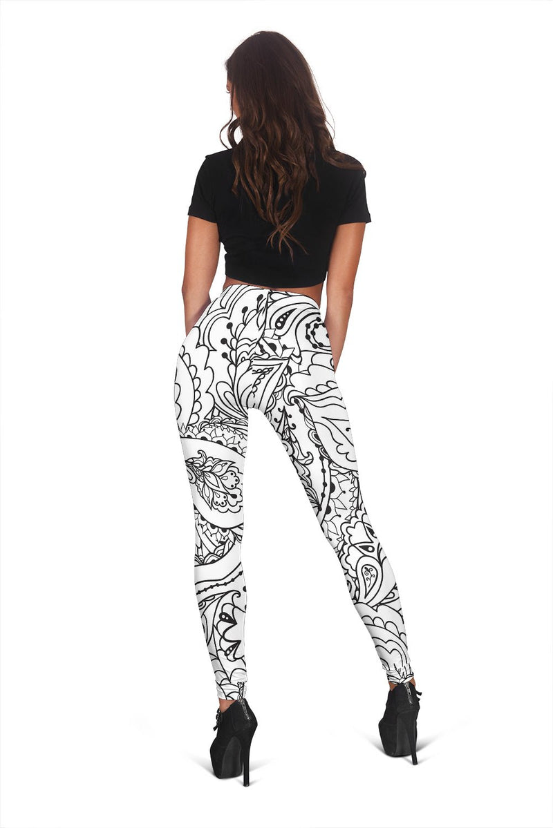 Flower Leggings 4 - Carbone&