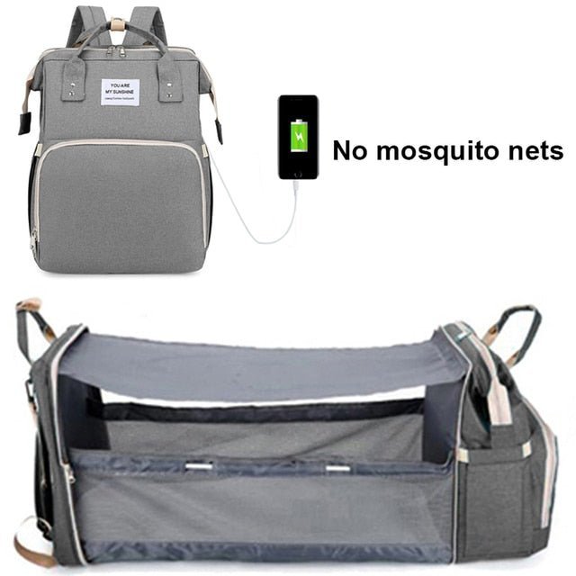 Folding Mommy Bag Lightweight Portable Folding Crib - Carbone&