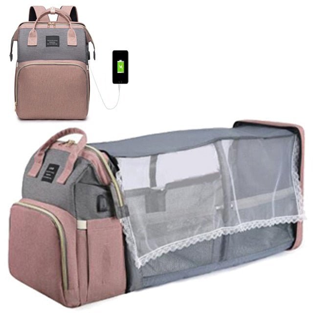 Folding Mommy Bag Lightweight Portable Folding Crib - Carbone's Marketplace