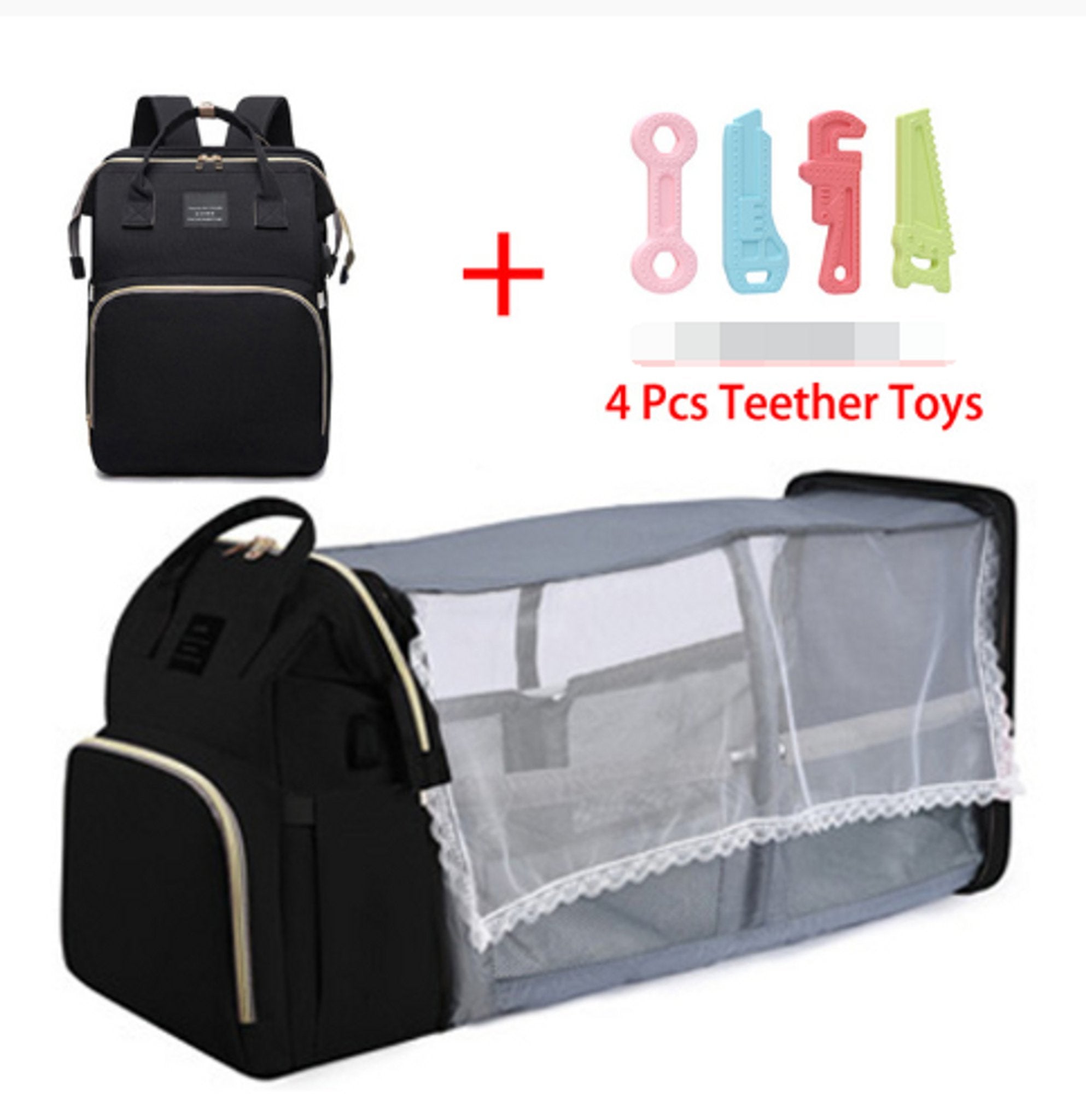 Folding Mommy Bag Lightweight Portable Folding Crib - Carbone's Marketplace