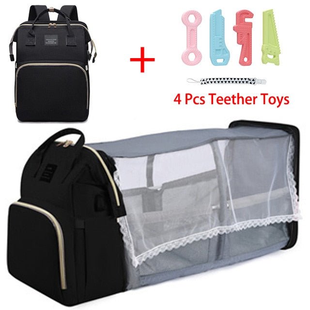 Folding Mommy Bag Lightweight Portable Folding Crib - Carbone's Marketplace