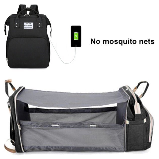 Folding Mommy Bag Lightweight Portable Folding Crib - Carbone's Marketplace