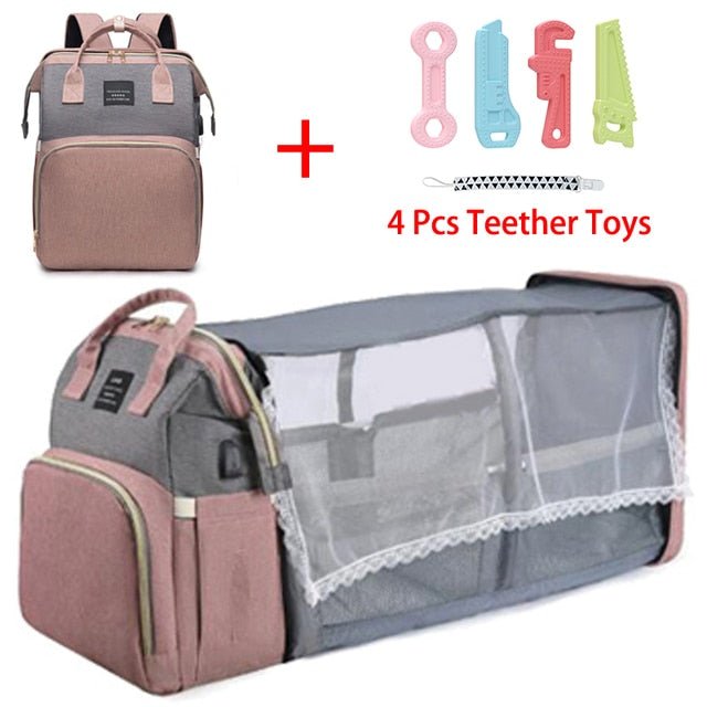 Folding Mommy Bag Lightweight Portable Folding Crib - Carbone's Marketplace
