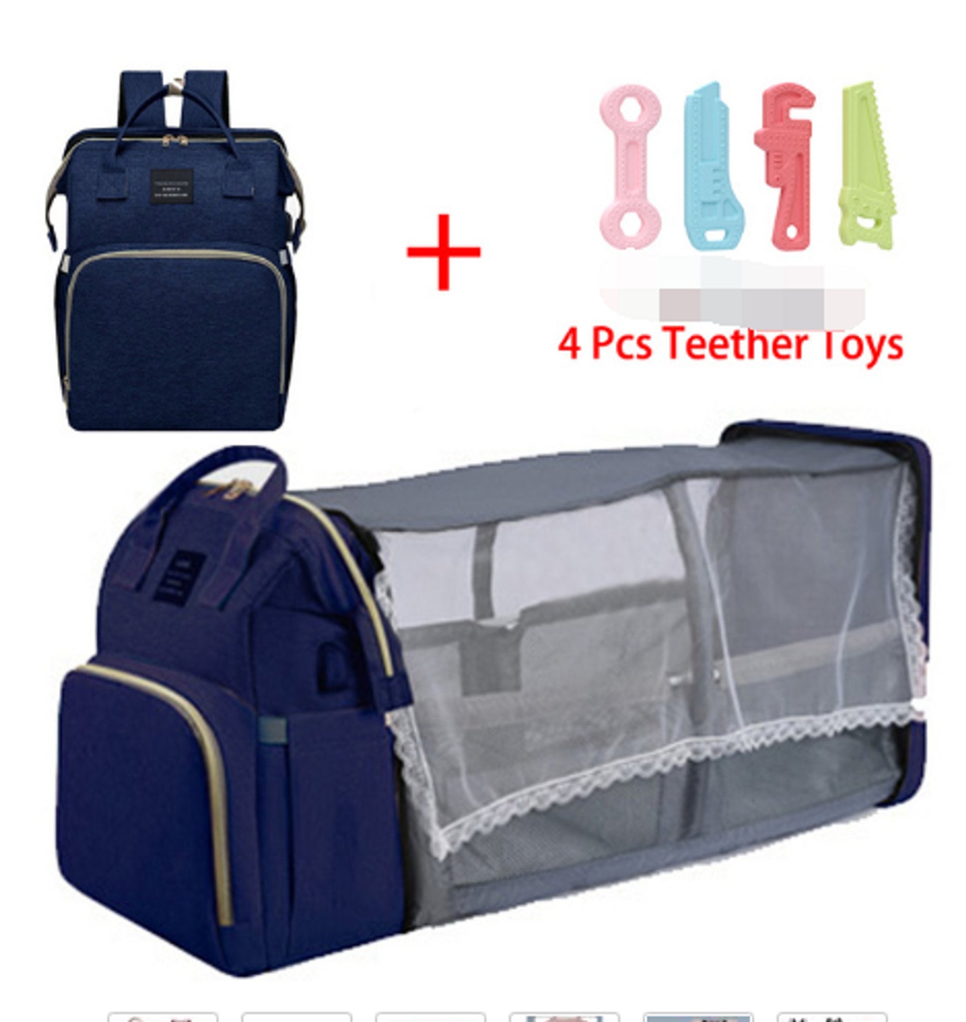 Folding Mommy Bag Lightweight Portable Folding Crib - Carbone's Marketplace
