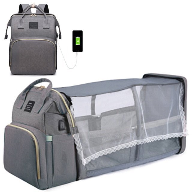 Folding Mommy Bag Lightweight Portable Folding Crib - Carbone's Marketplace