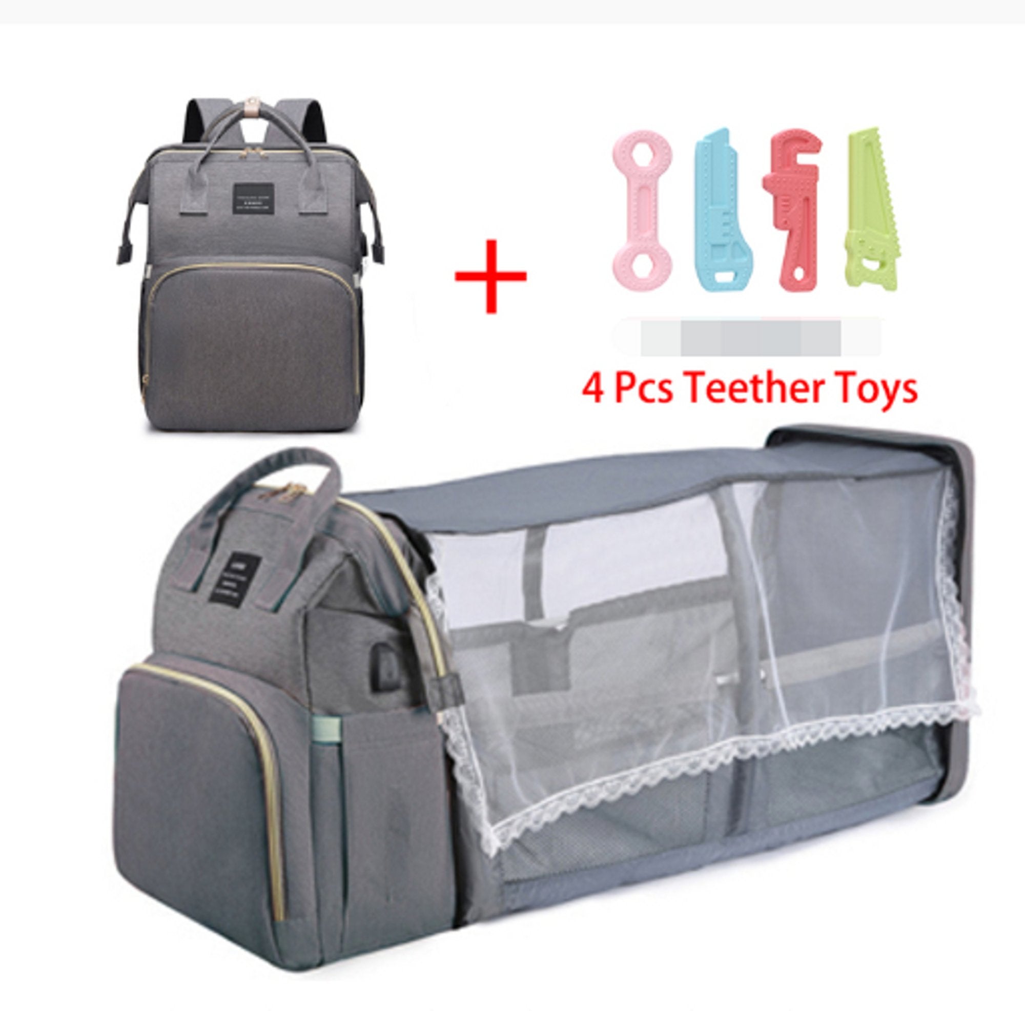Folding Mommy Bag Lightweight Portable Folding Crib - Carbone's Marketplace