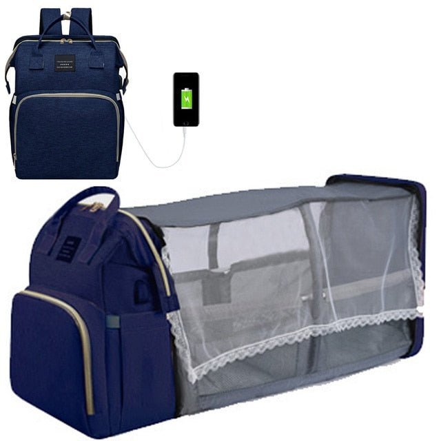 Folding Mommy Bag Lightweight Portable Folding Crib - Carbone's Marketplace