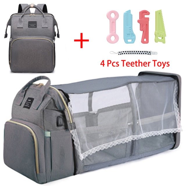 Folding Mommy Bag Lightweight Portable Folding Crib - Carbone's Marketplace