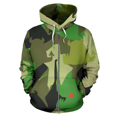 Forest Fun Hoodie with zip - Carbone's Marketplace