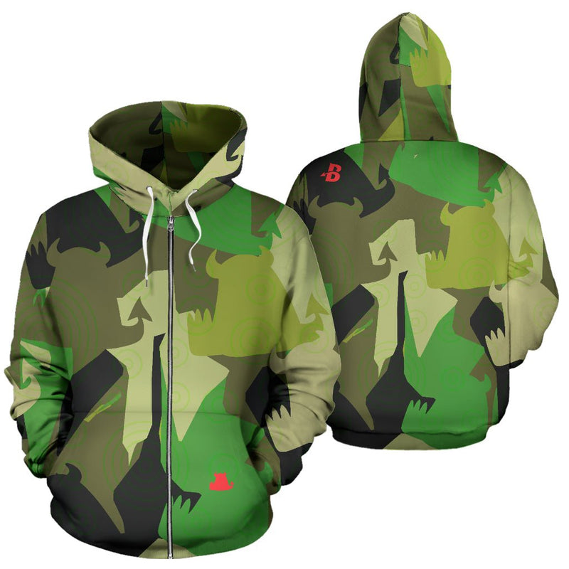 Forest Fun Hoodie with zip - Carbone&