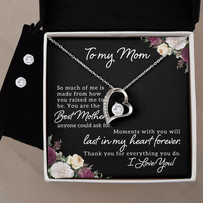Forever Love Necklace & Earring Set for Mom - Carbone's Marketplace